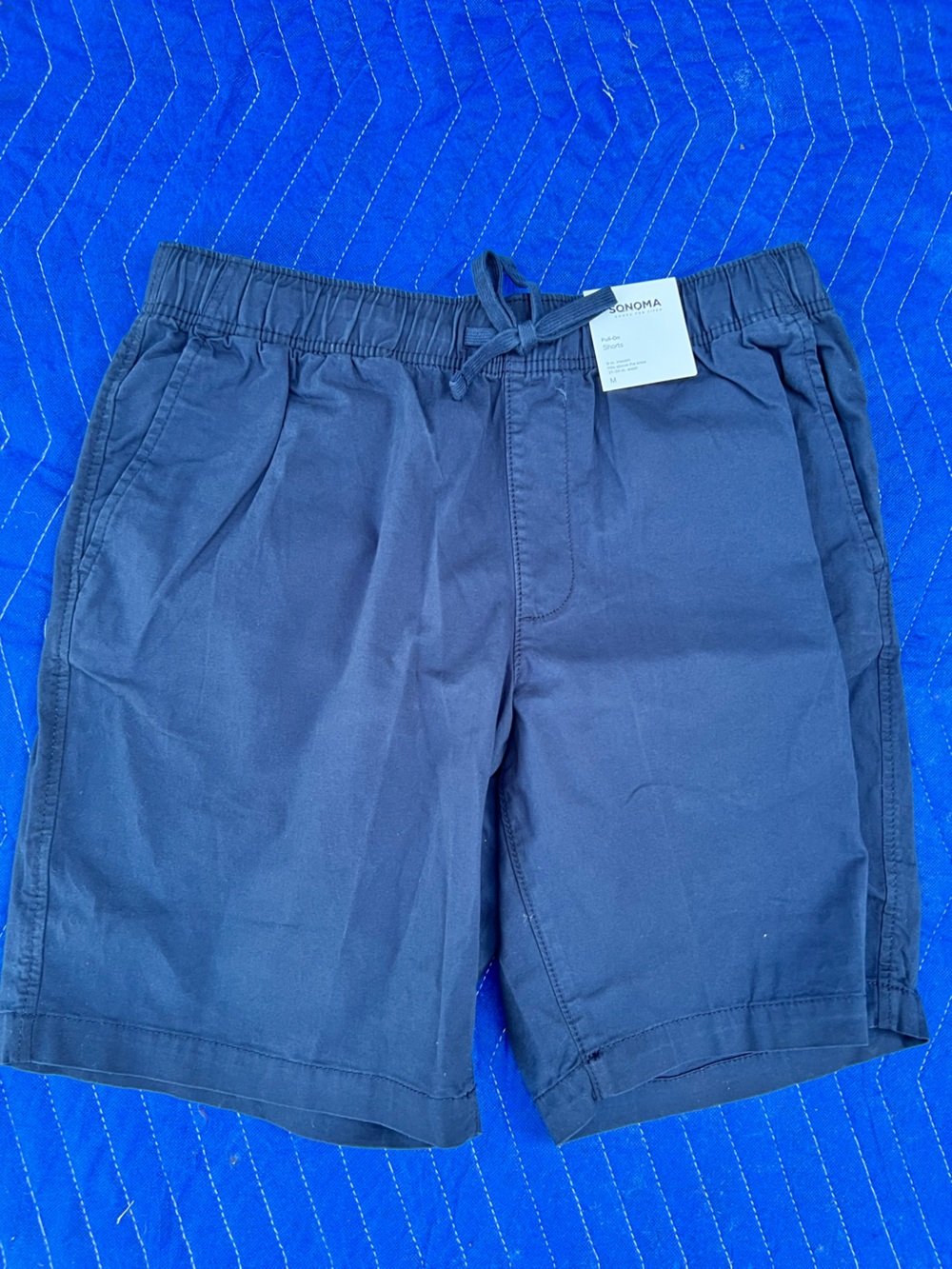 Sonoma Men's Navy Drawstring Jogger shorts